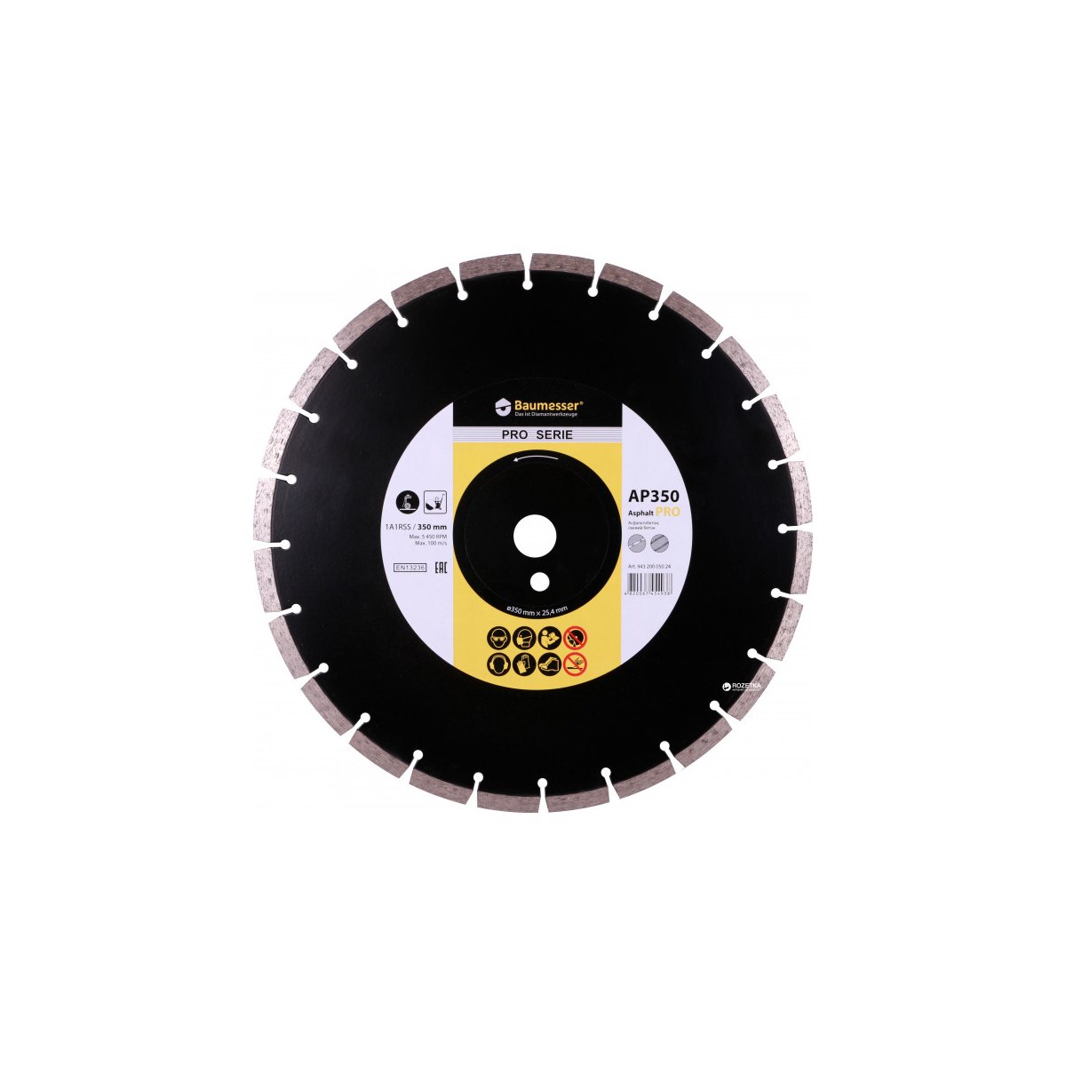 Диск алмазный   1A1RSS/C3-H 450x4,0/3,0x10x25,4-32 F4 Baumesser Asphalt Pro