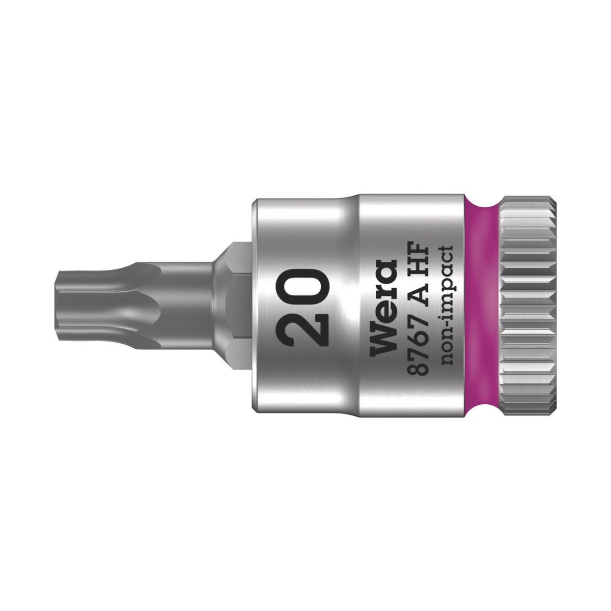 8767 A HF TORX® Zyklop Головка торцевая с вставкой-битой, 1/4", TX 20 x 28 мм, с фиксацией