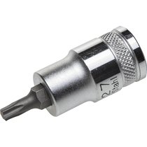 KRAFTOOL 1/2", S2 сталь, Т27, сатинированная, торцовая бита-головка "INDUSTRIE QUALITAT" 27905-27