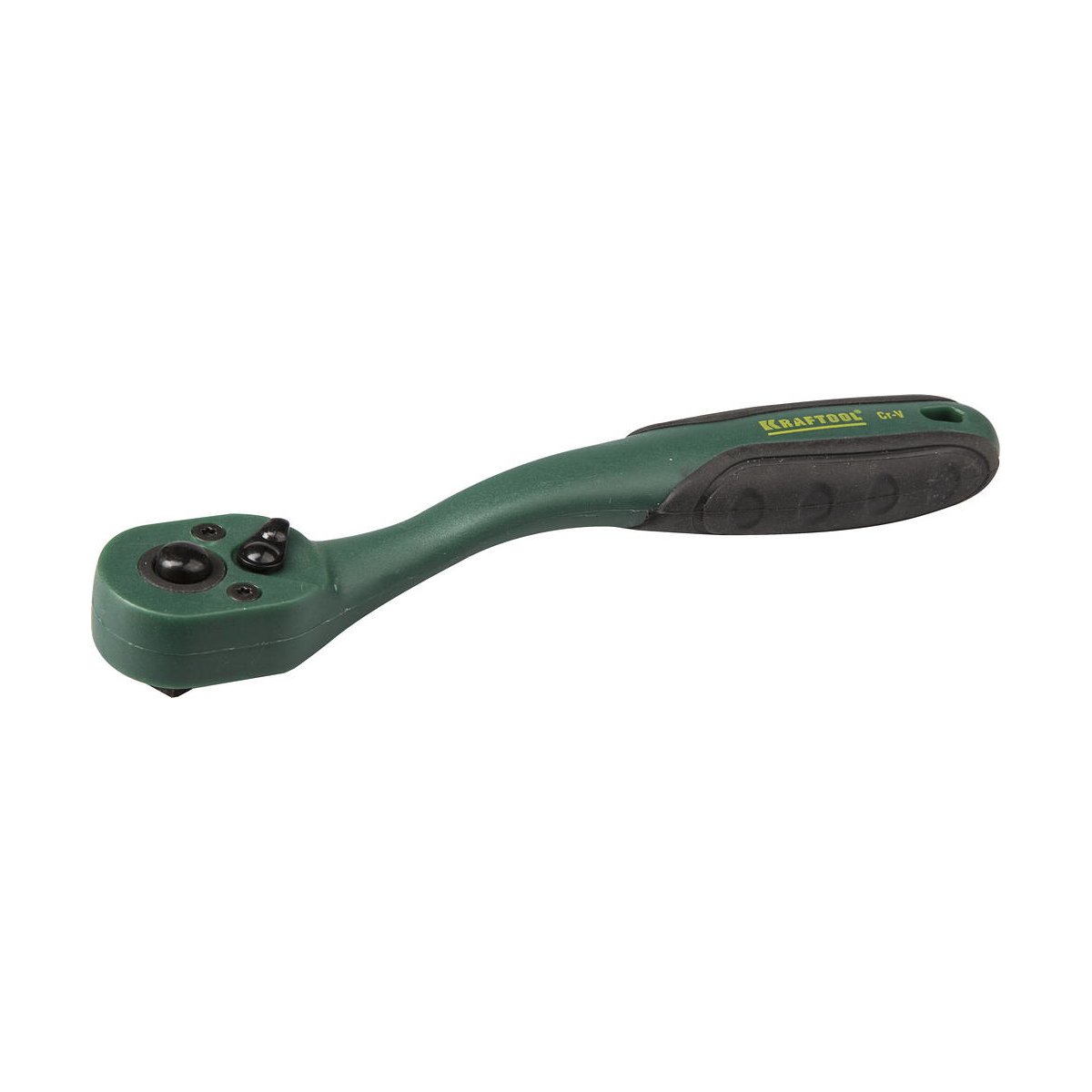 KRAFTOOL 1/4", 72 зубца, Cr-V сталь, трещотка для торцовых головок 27797-1/4_z01