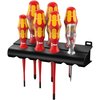 160 iS/7 Rack VDE Набор диэлектрических отвёрток с узким концом + пробник + подставка, 7 пр., PH 1/2, PZ/S # 2, SL 3.5/4.0/5.5