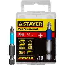 STAYER PH1, 50 мм, 2 шт., биты ProFix Phillips 26203-1-50-10_z01