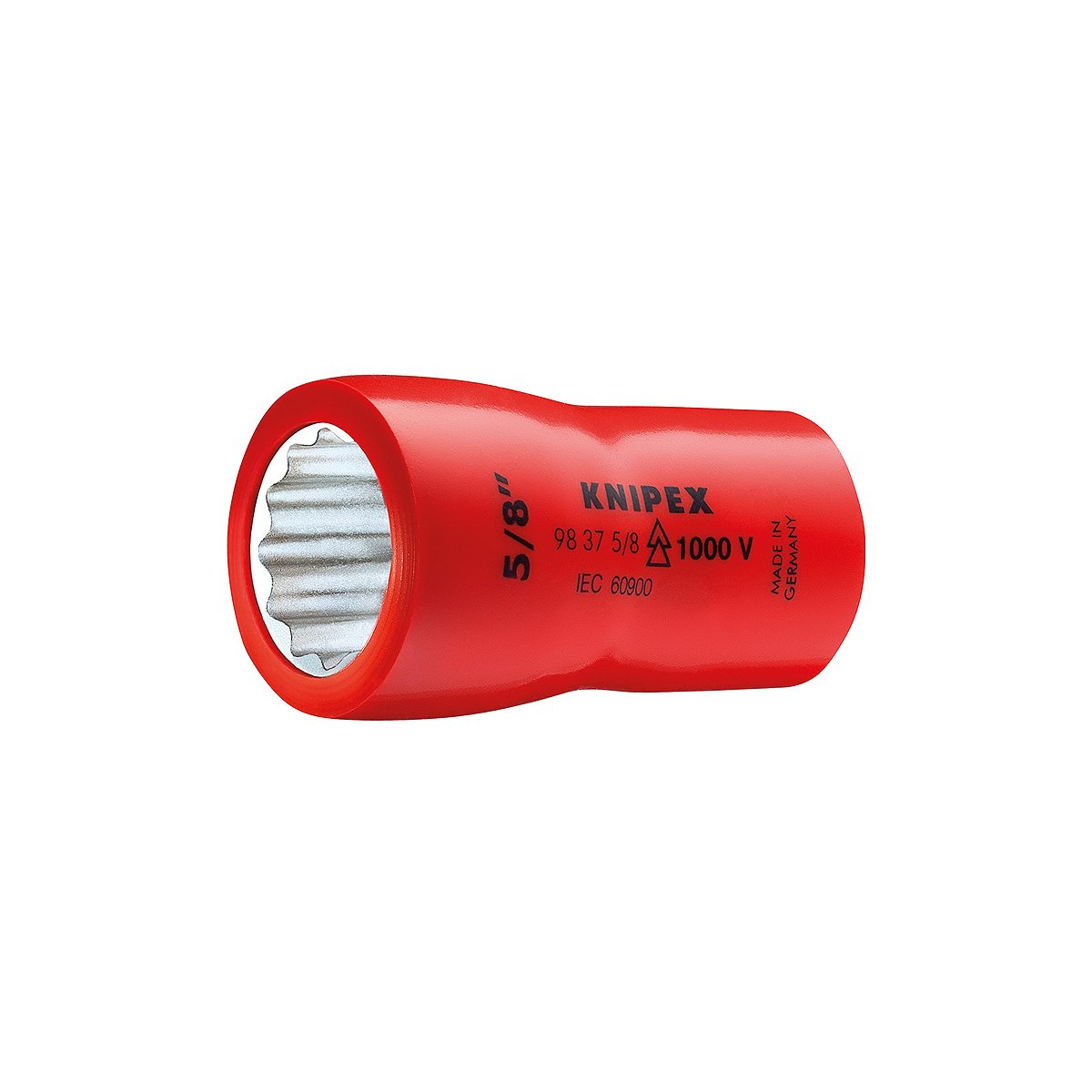 Головка торцевая VDE 3/8" 12-гранная, 3/8", диэлектрическая