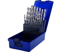 Набор свёрл по металлу, 25 пр., d 1.0-13.0 мм x 0.5, DIN 338, HSS-Co5, Тип N