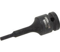 KRAFTOOL 1/2", 4 мм, CrMo сталь, фосфатированная, торцовая головка INDUSTRIE QUALITAT 27950-04