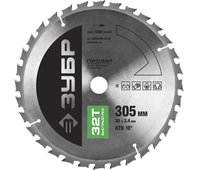 ЗУБР ⌀ 305 x 30 мм, 32T, диск пильный по дереву 36850-305-30-32 Профессионал