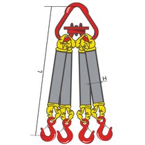 Строп текстильный четырёхветвевой типа 4СТ 8,0/8000