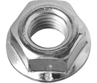 ЗУБР DIN 6923 с фланцем, M10, 5 кг, кл. пр. 8, оцинкованная гайка 303630-10