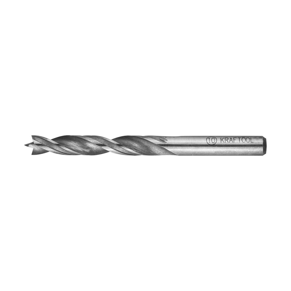 KRAFTOOL d=10 х 120 мм, двухленточное, спиральное сверло по дереву 29400-120-10