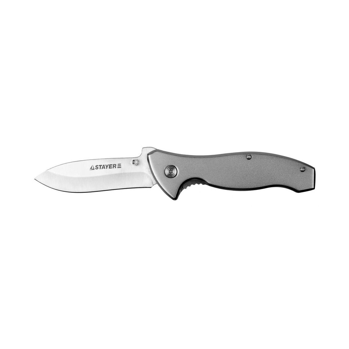 STAYER 85 мм, 2,8 мм, с металлической рукояткой, складной нож 47621-2