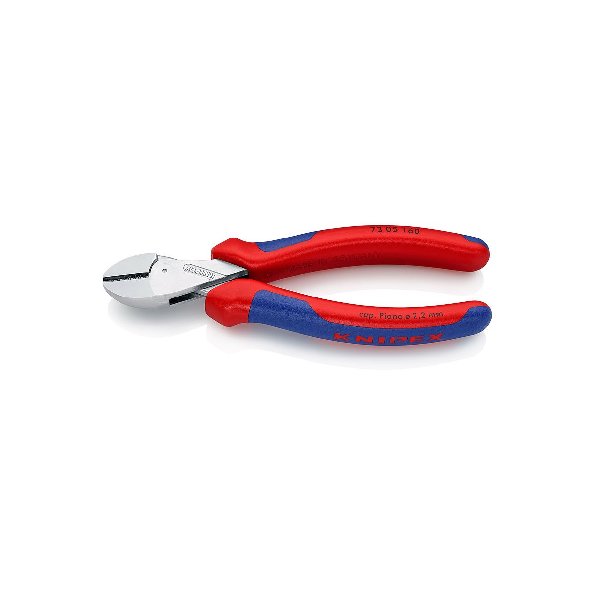 X-Cut® бокорезы с коробчатым шарниром, 160 мм, хром, 2-комп ручки