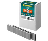 KRAFTOOL скобы тип 55, 25 мм, скобы для степлера узкие 31789-25