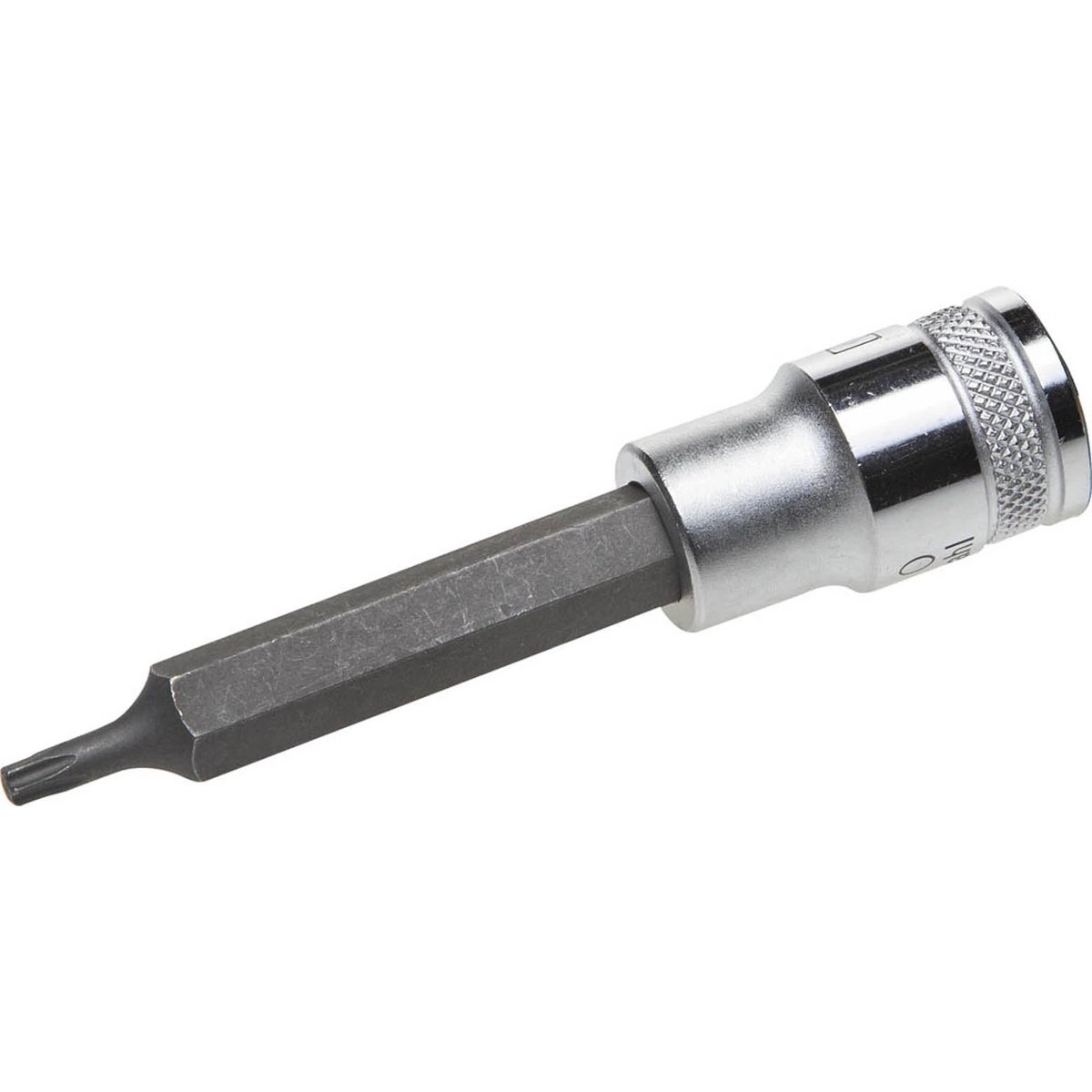 KRAFTOOL 1/2", S2 сталь, Т25, сатинированная, торцовая бита-головка удлиненная "INDUSTRIE QUALITAT"