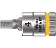 8740 A Hex-Plus HF Zyklop Головка торцевая с вставкой-битой с внешним шестигранником, 1/4", с фиксацией, 4 x 28 мм