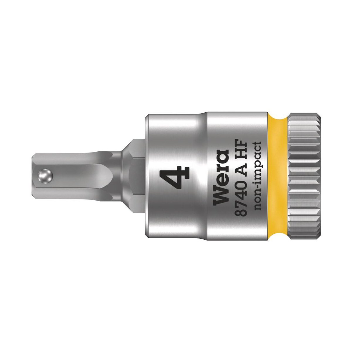 8740 A Hex-Plus HF Zyklop Головка торцевая с вставкой-битой с внешним шестигранником, 1/4", с фиксацией, 4 x 28 мм