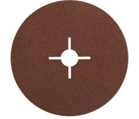 ЗУБР P80, 115х22 мм, 5 листов, круг шлифовальный фибровый для УШМ ПРОФИ 35585-115-080