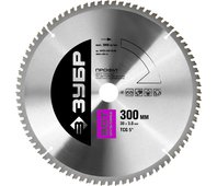 ЗУБР ⌀ 300 х 30 мм, 80T, диск пильный по алюминию, пластику 36853-300-30-80 Профессионал