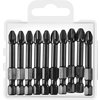 ЗУБР PH3, 50 мм, 10 шт., кованые биты "ПРОФИ" Phillips 26021-3-50-S10