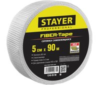 STAYER 5 см х 90 м, 3х3 мм, cетка стеклотканевая самоклеящаяся FIBER-Tape 1246-05-90_z01