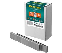 KRAFTOOL скобы тип 55, 20 мм, скобы для степлера узкие 31789-20