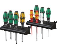 Kraftform XXL набор отвёрток + 2 подставки, 12 пр., PH 1/2, PZ 1/2, SL 4/5.5/6.5, силовые SL 5.5/7, SL VDE 2.5/3.5, индикатор напряжения