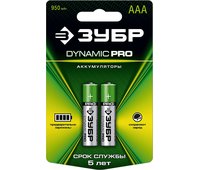 ЗУБР ААА, 2 шт на карточке, аккумулятор Ni-Mh "DYNAMIC PRO" 59271-2C_z01