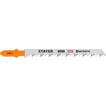 STAYER Bi-Metall, по дереву, ДВП, ДСП, EU-хвост., шаг 4 мм, 75 мм, 2 шт., полотна для эл/лобзика 15985-4_z02