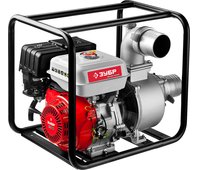 ЗУБР 1600 л/мин, 4-х тактный, 9 л.с., мотопомпа бензиновая ЗБМП-1600
