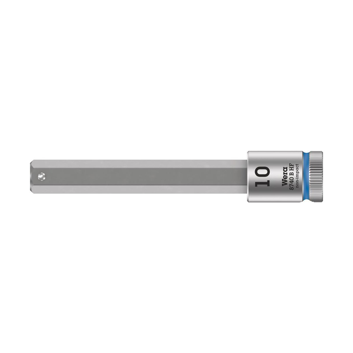 8740 B Hex-Plus HF Zyklop Головка торцевая с вставкой-битой с внешним шестигранником, 3/8", с фиксацией, 10 x 100 мм
