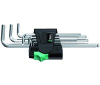950/7 PKL Hex-Plus 1 Набор Г-образных ключей, хром, с шаром, 7 пр., 1.5/2/2.5/3/4/5/6 мм