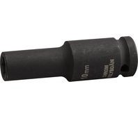 KRAFTOOL 1/2", 10 мм, CrMo сталь, фосфатированная, удлиненная, торцовая ударная головка INDUSTRIE QUALITAT 27942-10_z01
