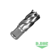 Сверло по металлу, корончатое с хв. Weldon 19 мм (3/4''), HSS-Co, 22,0*30/55 (арт. 474220102d) "D.BOR"