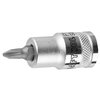 KRAFTOOL 1/2", 55 мм, S2 сталь, PH2, сатинированная, торцовая бита-головка INDUSTRIE QUALITAT 27901-2_z01