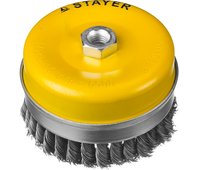 STAYER ⌀ 120 мм, щетка чашечная для УШМ 120 мм, 35137-120