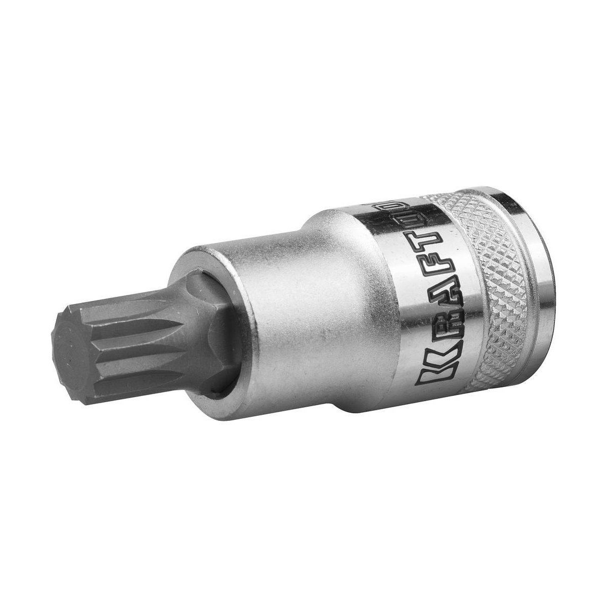 KRAFTOOL 1/2", 55 мм, S2 сталь, M10, сатинированная, торцовая бита-головка INDUSTRIE QUALITAT 27911-10_z01