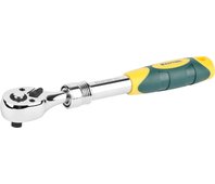KRAFTOOL 3/8", 72 зубца, Сr-V сталь, телескопическая, трещотка для торцовых головок 27798-3/8