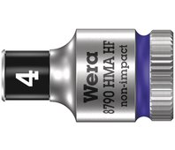 8790 HMA HF Zyklop Головка торцевая 6-гранная, 1/4", с фиксацией, 4 x 23 мм