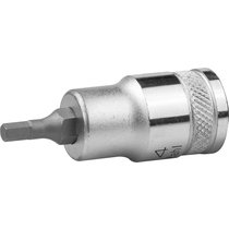 KRAFTOOL 1/2", S2 сталь, H4, сатинированная, торцовая бита-головка "INDUSTRIE QUALITAT" 27908-04