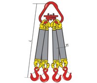 Строп текстильный четырёхветвевой типа 4СТ 8,0/4000