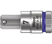 8740 A Hex-Plus HF Zyklop Головка торцевая с вставкой-битой с внешним шестигранником, 1/4", с фиксацией, 7 x 28 мм