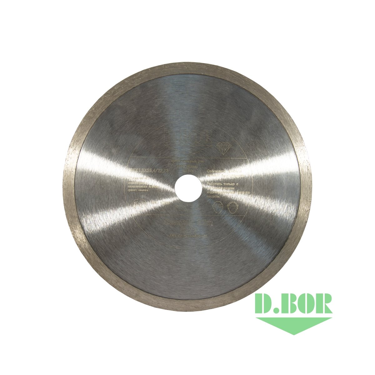 Алмазный диск Ceramic Slim C-10, 180x1,6x25,4/22,23 (арт. CS-C-10-0180-025) "D.BOR"