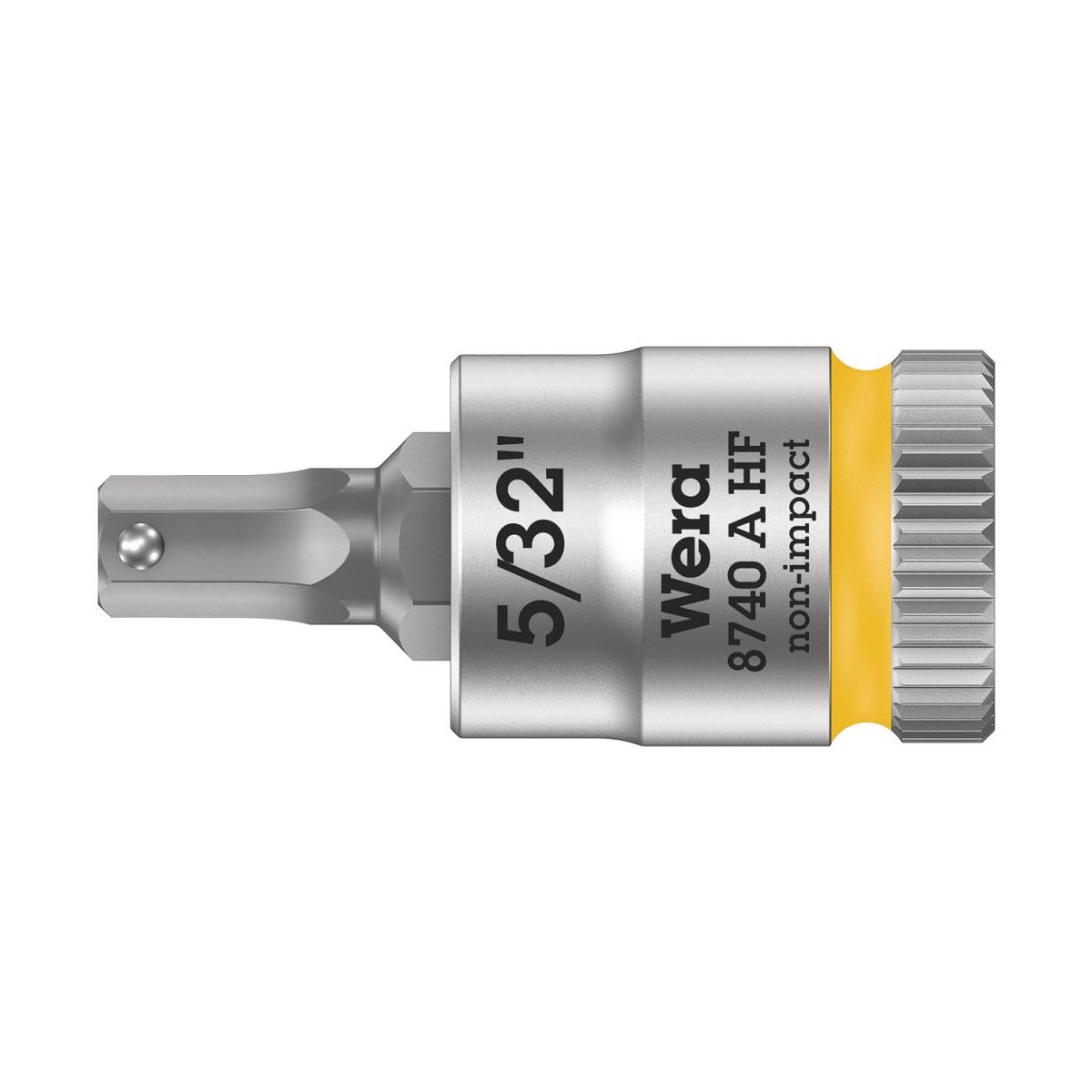 8740 A Hex-Plus HF Zyklop Головка торцевая с вставкой-битой с внешним шестигранником, 1/4", с фиксацией, 5/32" x 28 мм