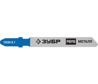 ЗУБР HSS, по металлу, EU-хвост., шаг 0.8 мм, 50 мм, 2 шт., полотна для эл/лобзика 15593-0.7_z02