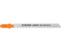 STAYER HCS, по дереву, фанере, ламинату, EU-хвост., шаг 2.5 мм, 75 мм, 2 шт., полотна для эл/лобзика 15991-2.5_z02