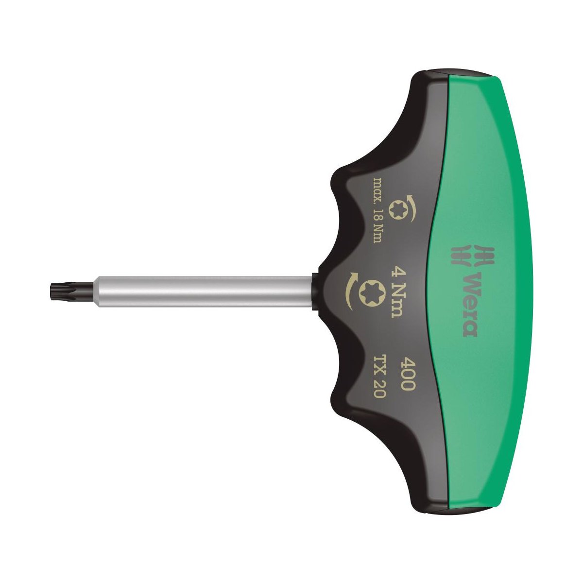 300 TX TORX® Индикатор крутящего момента с Т-образной рукояткой, TX 20 x 4.0 Нм, фиксированный момент