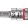 8740 A Hex-Plus HF Zyklop Головка торцевая с вставкой-битой с внешним шестигранником, 1/4", с фиксацией, 7/32" x 28 мм