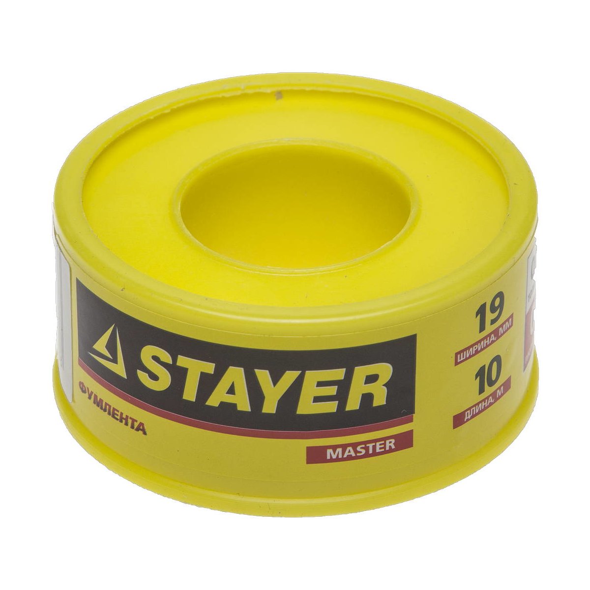 STAYER толщина 0,075 мм, плотность 0,40 г/см3, ширина 19 мм, фум лента 12360-19-040